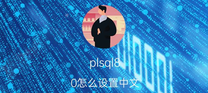 plsql8.0怎么设置中文 plsql怎么查找表sql语句？